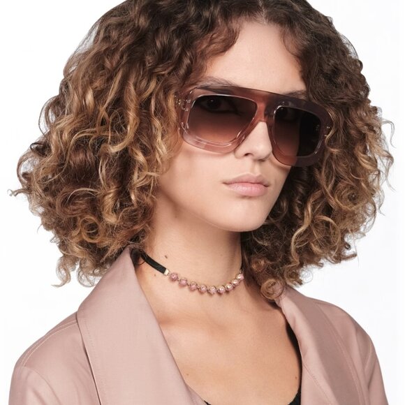 ?️ New Dior DIORSIGNATURE M1U 40F1 Sunglasses - Pink Frame, Roviex Frame main image 6